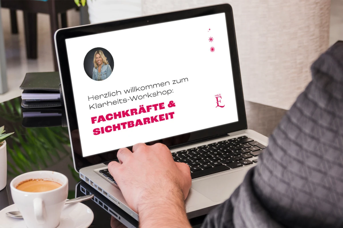 <p style="text-align:center;"><strong>Klarheits-Workshop:</strong><br>Fachkräfte & Sichtbarkeit</p>