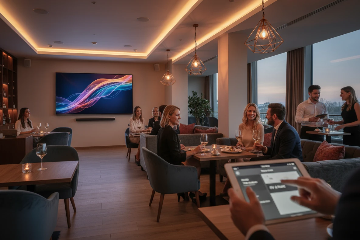 <p style="text-align:center;"><strong>TV und Musik</strong><br><strong>für Dein Restaurant</strong></p>